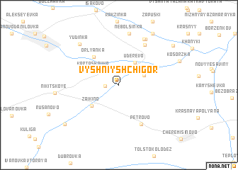 map of Vyshniy Shchigor