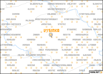 map of Výšinka