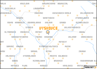 map of Vyškovce