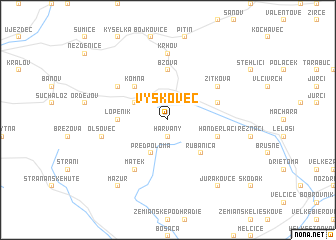 map of Vyškovec