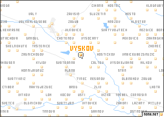map of Výškov