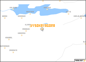 map of Vysokaya Gora