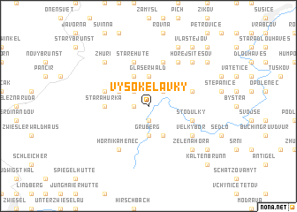 map of Vysoké Lávky