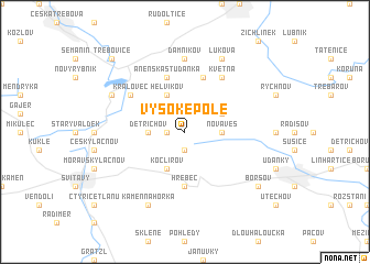 map of Vysoké Pole