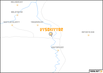 map of Vysokiy Yar