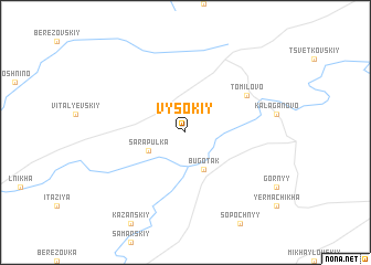 map of Vysokiy