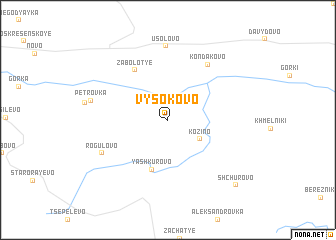 map of Vysokovo