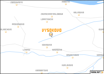 map of Vysokovo