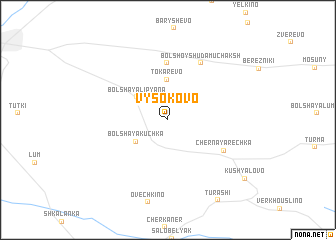 map of Vysokovo