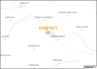 map of Vysotnyy
