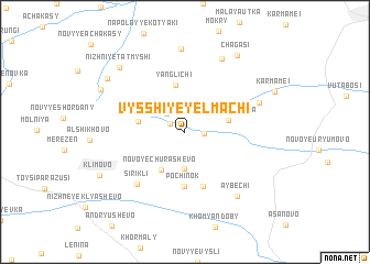 map of Vysshiye Yelmachi