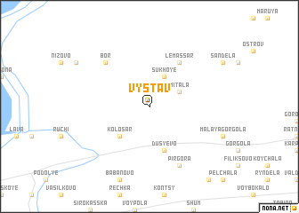 map of Vystav