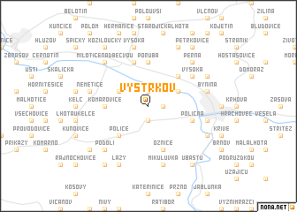 map of Vystrkov