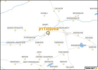 map of Vytinovka