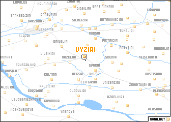 map of Vyžiai