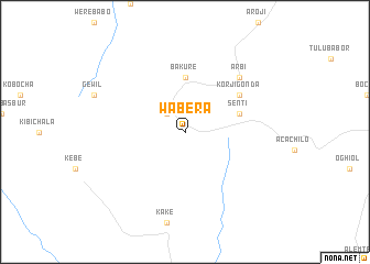 map of Wabera