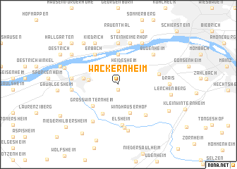 map of Wackernheim