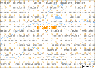 map of Waddagama