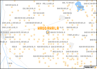 map of Waddāwāla