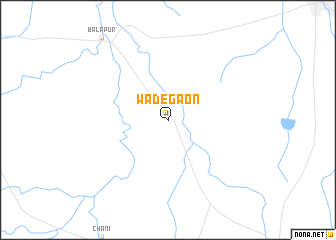 map of Wādegaon