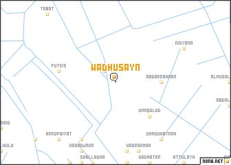 map of Wad Ḩusayn