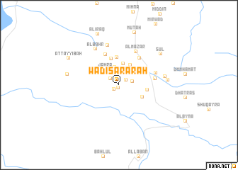 map of Wādī Şarārah