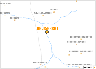 map of Wādī Sarrāţ