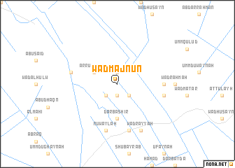 map of Wad Majnūn