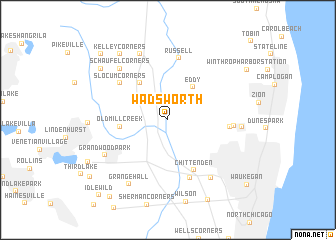 map of Wadsworth