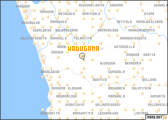 map of Wadugama