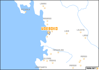 map of Waeboko