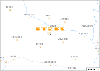 map of Wafangzhuang