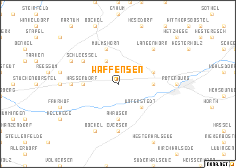 map of Waffensen