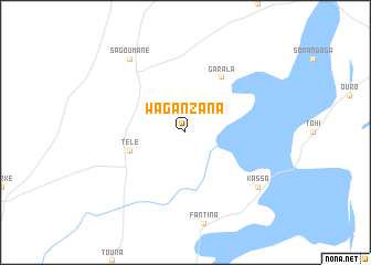 map of Waganzana