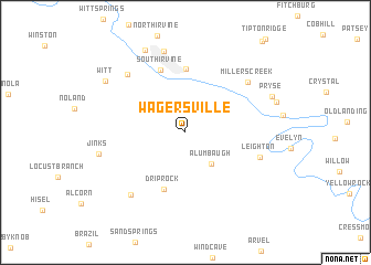 map of Wagersville