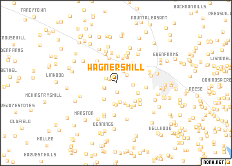 map of Wagners Mill