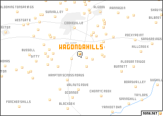 map of Wagonda Hills