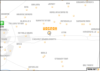 map of Wagram