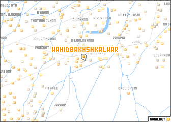 map of Wāhid Bakhsh Kalwār