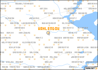 map of Wahlendow