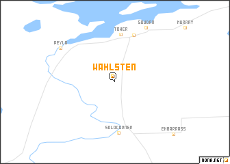 map of Wahlsten