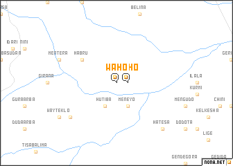 map of Waho