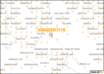 map of Wahugepitiya