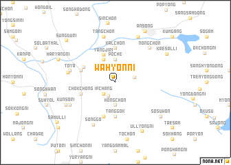 map of Wahyŏn-ni