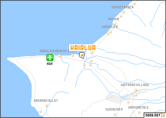 map of Waialua