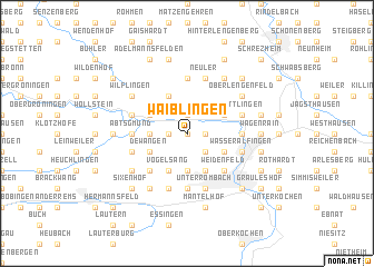 map of Waiblingen