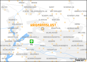 map of Waidmannslust