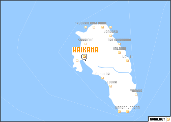 map of Waikama