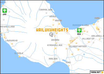 map of Wailuku Heights