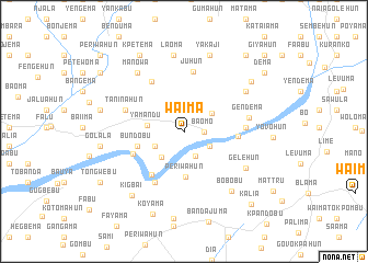 map of Waima